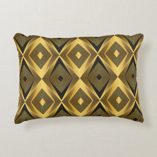 Art Deco: Abstracte geometrische achtergrond Accent Kussen