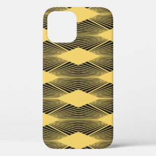 Art Deco Abstracte geometrische achtergrond iPhone 12 Hoesje