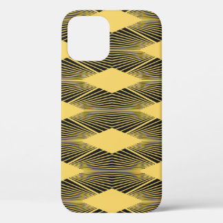 Art Deco Abstracte geometrische achtergrond iPhone 12 Hoesje