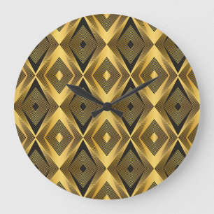 Art Deco: Abstracte geometrische achtergrond Grote Klok