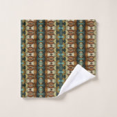 Art Deco Abstracte kussen Bad Handdoek (Wasdoekje)