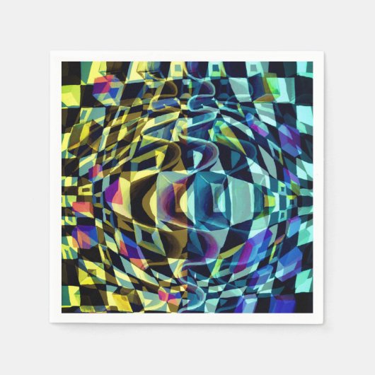 Art Deco - Abstracte verspreiding Servet (Voorkant)