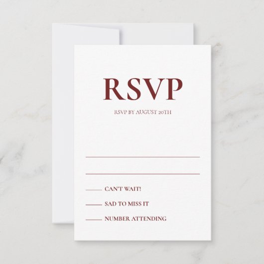 Art Deco Accents Wedding Response Cards Kaart (Voorkant)