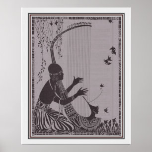 Art déco africain Imprimer 16x20 ca. 1927