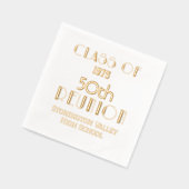 Art Deco Afstuderen Milestone Reünie #1 Folie Servetten (Links)