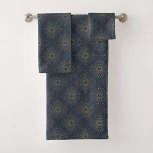 Art Déco Alabere Étoile éclatée bleu de minuit