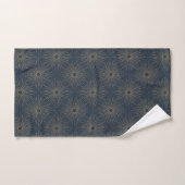 Art Déco Alabere | Étoile éclatée bleu de minuit (Serviette à main)