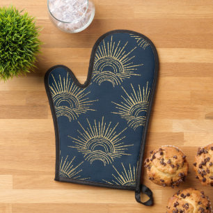 Art Deco Alabere Midnight Blue Kroonboog Ovenwant
