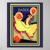 Art Déco Albert Vargas "Danse" 16 x 20 Poster (Devant)