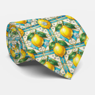 Art Deco Amalfi Citroen Middellandse Zee Diamanten Stropdas