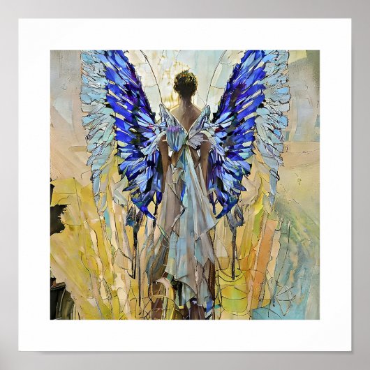 art deco angel poster (Voorkant)