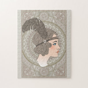 Art Deco Antiek Legpuzzel