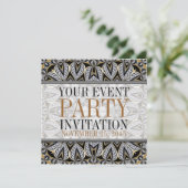 Art déco antique Cocktail pour adultes Invitations (Debout devant)