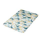 Art Deco-apen (herfst) Badmat (Gekanteld)