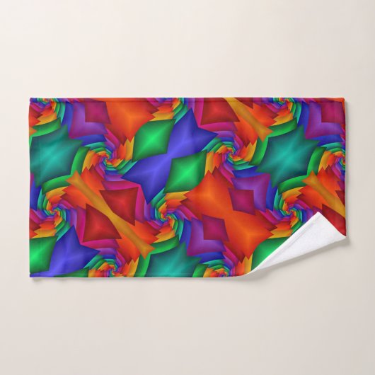 Art déco arc-en-ciel (Serviette à main)