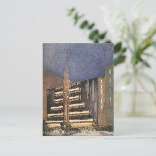 Art Deco Architecture, Building in NYC Briefkaart (Staand voorkant)