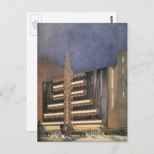 Art Deco Architecture, Building in NYC Briefkaart (Voorkant / Achterkant)