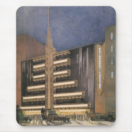 Art Deco Architecture, Building in NYC Muismat (Voorkant)