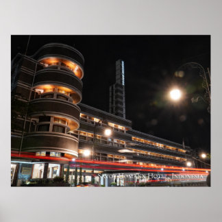 Art Deco Architectuur Esthetisch Indonesië Reizen Poster