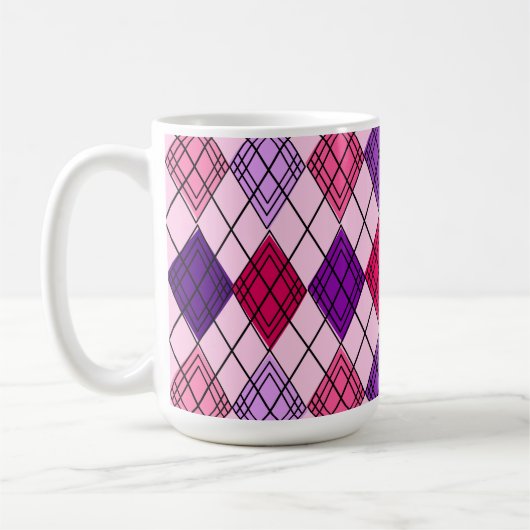 Art Deco Argyle Koffiemok (Links)