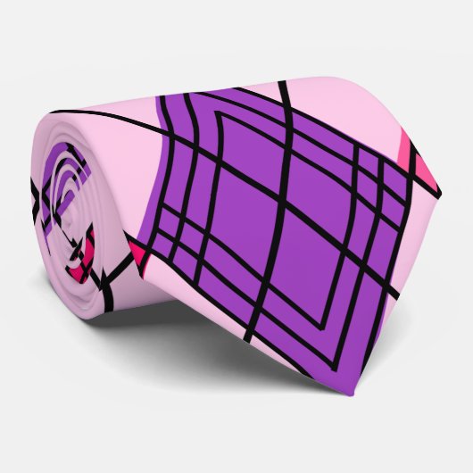 Art Deco Argyle Stropdas (Opgerold)