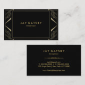 Art Deco/Art Nouveau Visitekaartje (Voorkant / Achterkant)