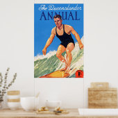 Art Deco AU Reisposter 3 Poster (Keuken)
