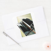 Art Deco Automobile Vierkante Sticker (Envelop)