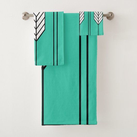 Art Deco Bad Handdoek (Insitu)