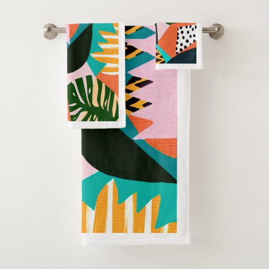 Art Deco Bad Handdoek (Insitu)