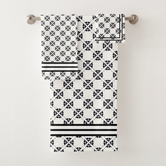 Art Deco Bad Handdoek (Insitu)
