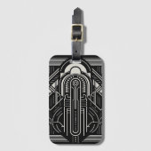 Art Deco Bagagelabel (Voorkant (verticaal))