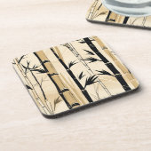 Art Deco Bamboe Onderzetter Set (Linkerzijde)