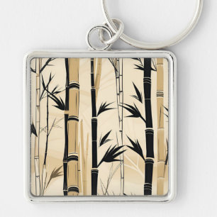 Art Deco Bamboe Sleutelhanger