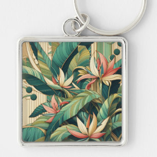 Art Deco Banaanblad Sleutelhanger