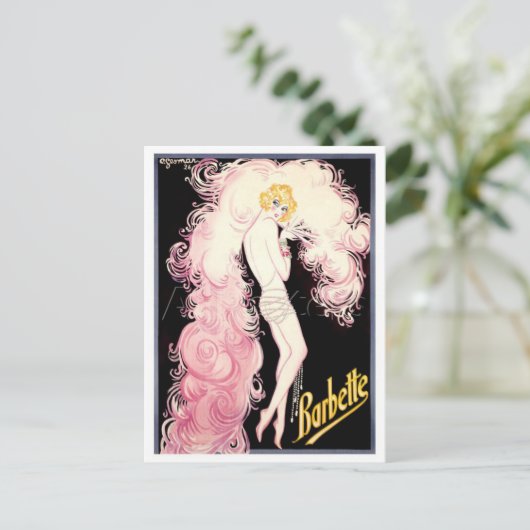 Art Deco, Barbette, Parijs, Charles Gesmar, Briefkaart (Staand voorkant)