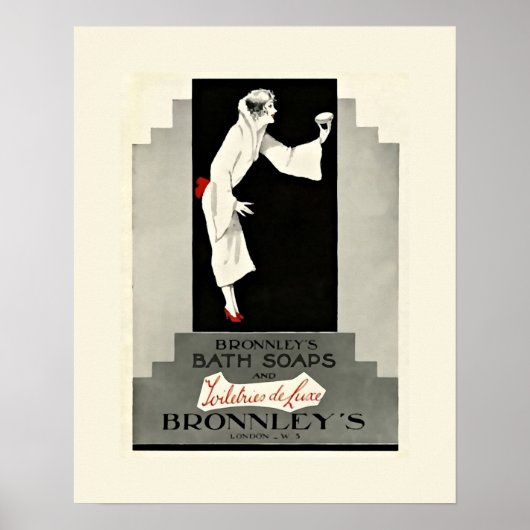 Art Deco Bath Soap Poster (Voorkant)