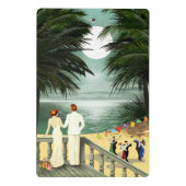 Art Deco  Beach Mini Klembord (Achterkant)