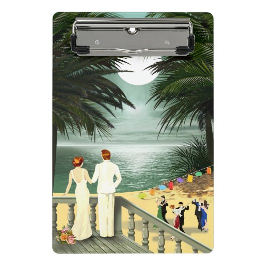 Art Deco  Beach Mini Klembord (Voorkant)