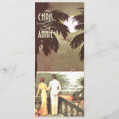 Art Deco Beach Wedding Menu | blozen (Achterkant)