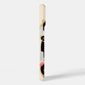 ART DECO BEAUTY MODE RED RUBY GEMSTONE MONOGRAM Case-Mate iPhone CASE (Achterkant / Rechts)