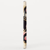 ART DECO BEAUTY MODE RED RUBY GEMSTONE MONOGRAM Case-Mate iPhone CASE (Achterkant/rechts)