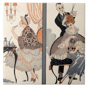 Art Deco Beauty Tegeltje