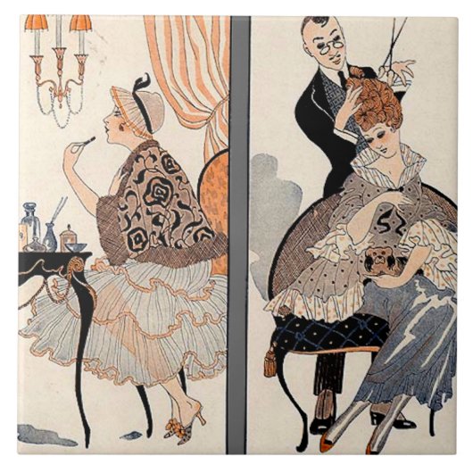 Art Deco Beauty Tegeltje (Voorkant)