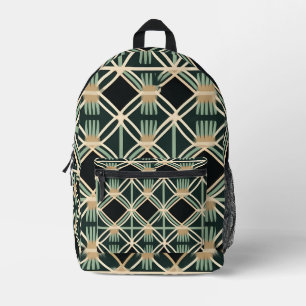 Art Deco Bedrukte Rugzak