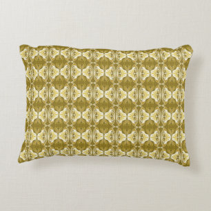 Art Deco behangpatroon - goud en wit Decoratief Kussen