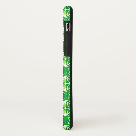 Art Deco-behangpatroon - groen en wit Case-Mate iPhone Case (Achterkant/links)