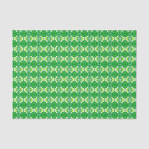 Art Deco-behangpatroon - groen en wit Tissuepapier