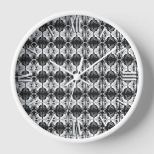 Art Deco-behangpatroon - zwart-wit