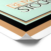 Art Deco Berkshire Stockings en Poster 12 x 16 (Hoek)